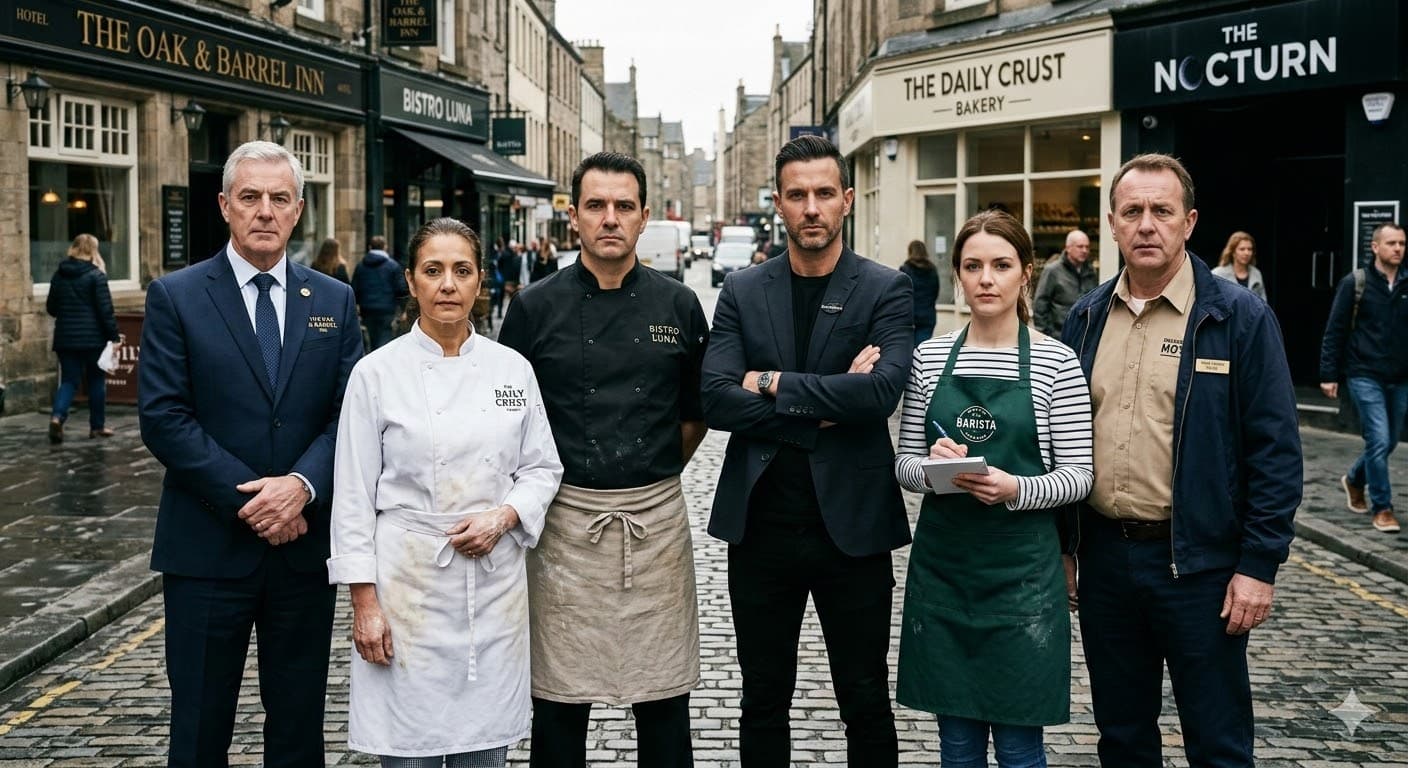 Hospitality operators standing together